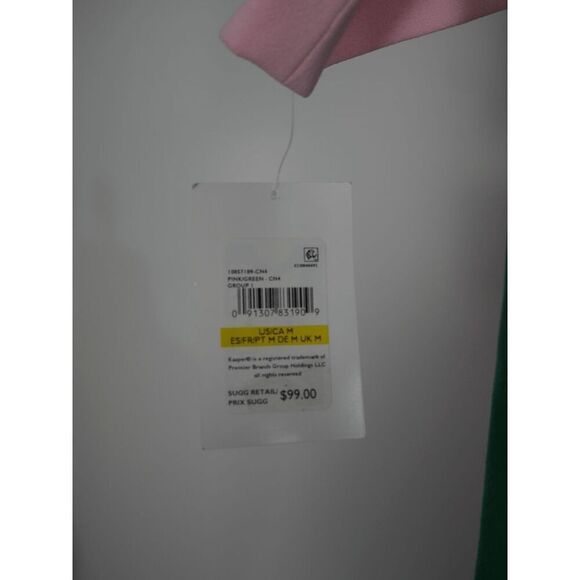 Kasper Women's Crepe Colorblock Short Sleeve Sheath Dress M - Picture 5 of 9